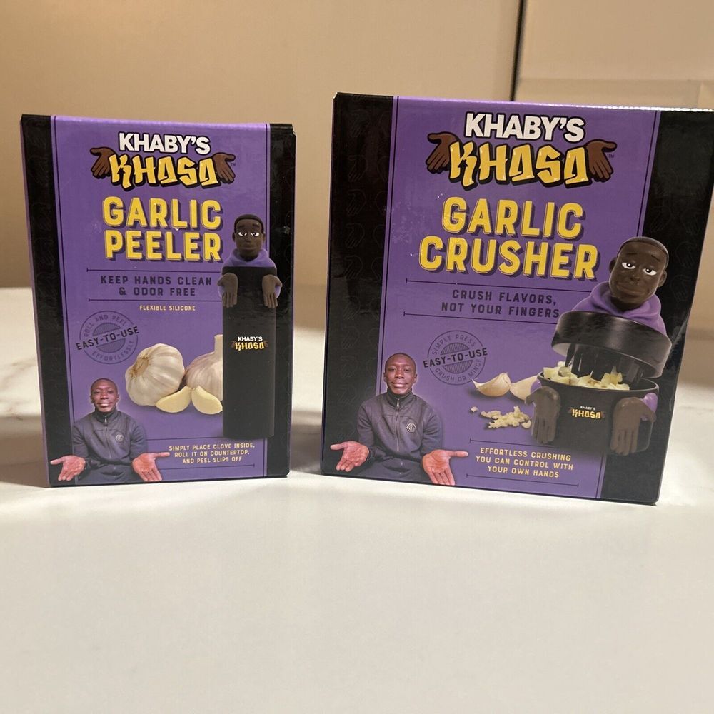 New‎ Khaby's Khasa Garlic Crusher And Peeler